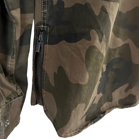 NWOT Denim & Flower Camouflaged Denim Shirt Jacket - Picture 3 of 4